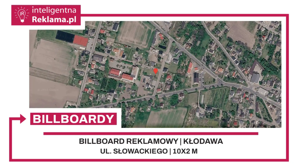 Lokalizacja reklamowa w Kłodawa przy ul. Słowackiego - powierzchnia 20 m²