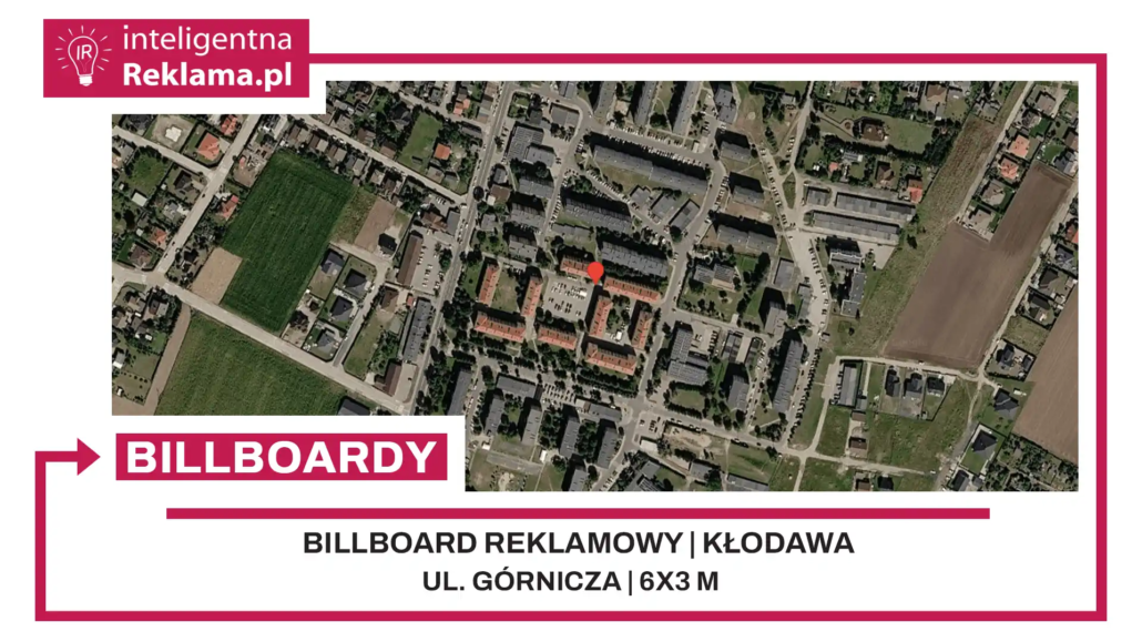 Lokalizacja reklamowa w Kłodawa przy ul. ul. Górnicza - powierzchnia 18 m²