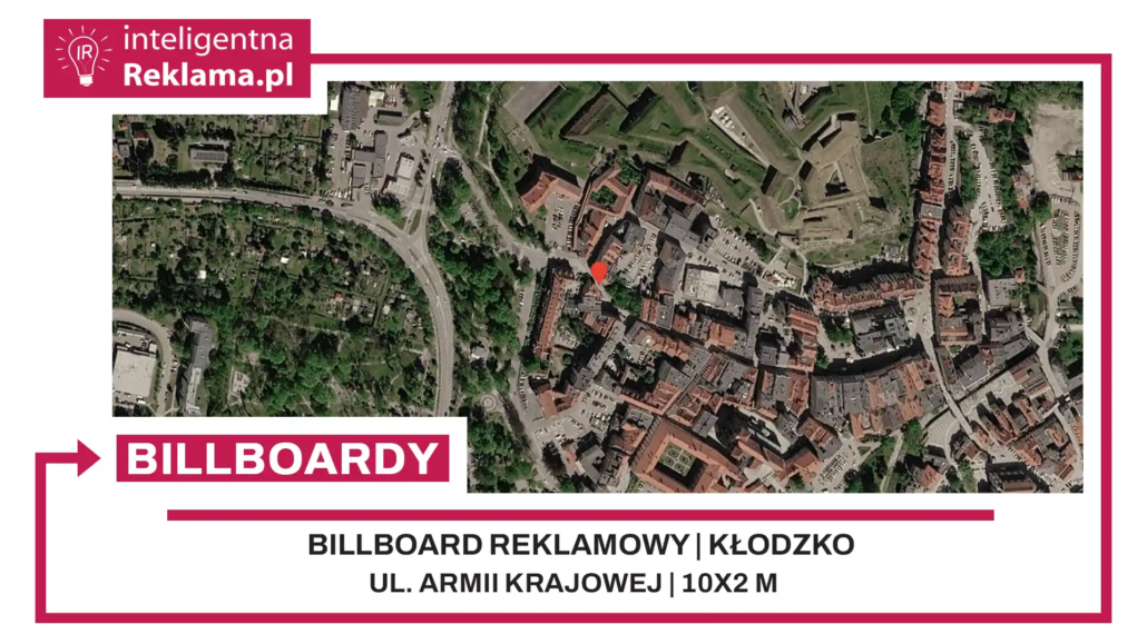 Lokalizacja reklamowa w Kłodzko przy ul. Armii Krajowej - powierzchnia 20 m²
