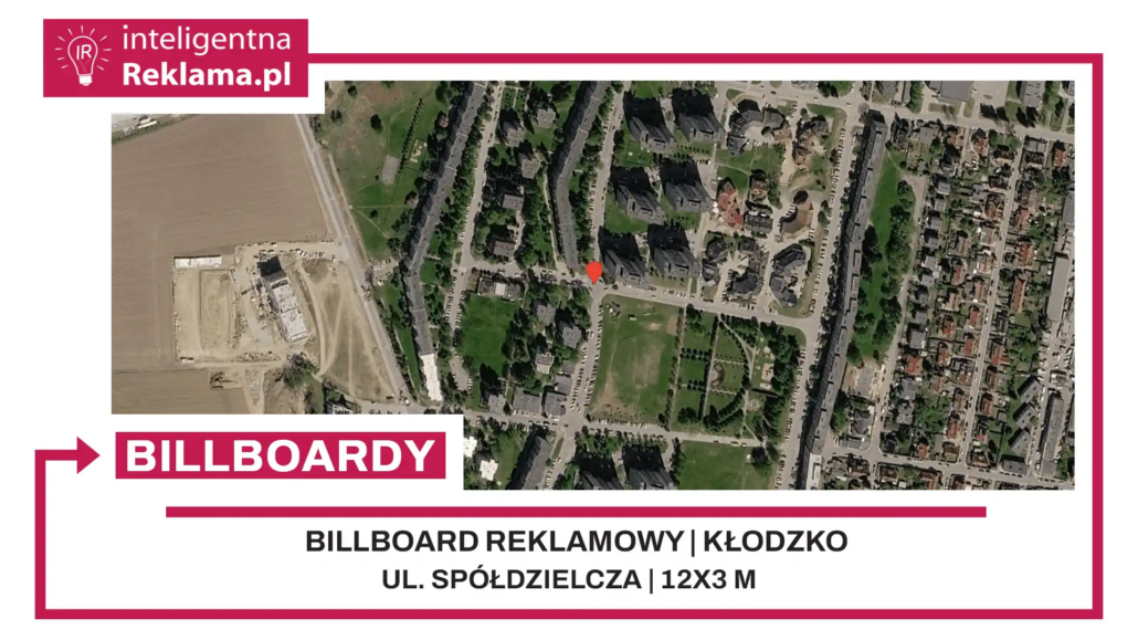 Lokalizacja reklamowa w Kłodzko przy ul. Spółdzielcza - powierzchnia 36 m²