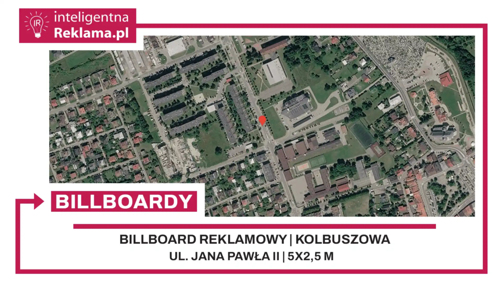 Lokalizacja reklamowa w Kolbuszowa przy ul. Jana Pawła II - powierzchnia 12,5 m²