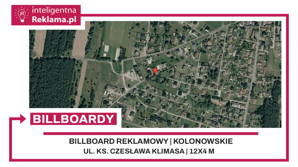 Lokalizacja reklamowa w Kolonowskie przy ul. ul. ks. Czesława Klimasa - powierzchnia 48 m²