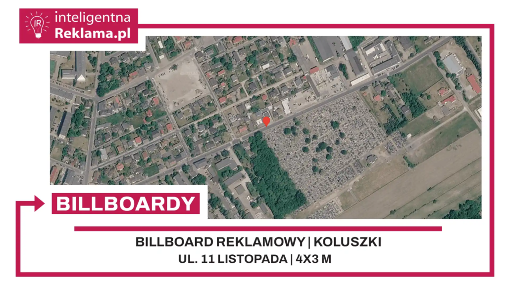 Lokalizacja reklamowa w Koluszki przy ul. 11 listopada - powierzchnia 12 m²