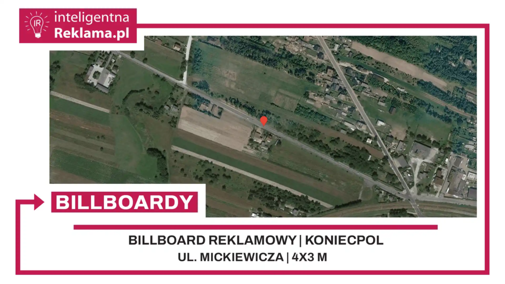 Lokalizacja reklamowa w Koniecpol przy ul. Mickiewicza - powierzchnia 12 m²
