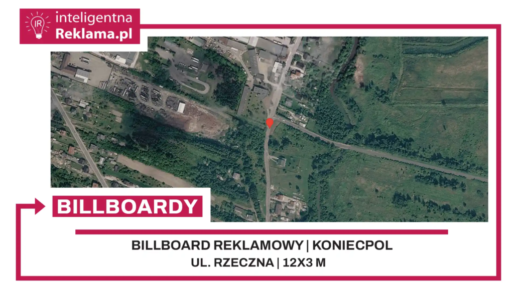 Lokalizacja reklamowa w Koniecpol przy ul. Rzeczna - powierzchnia 36 m²