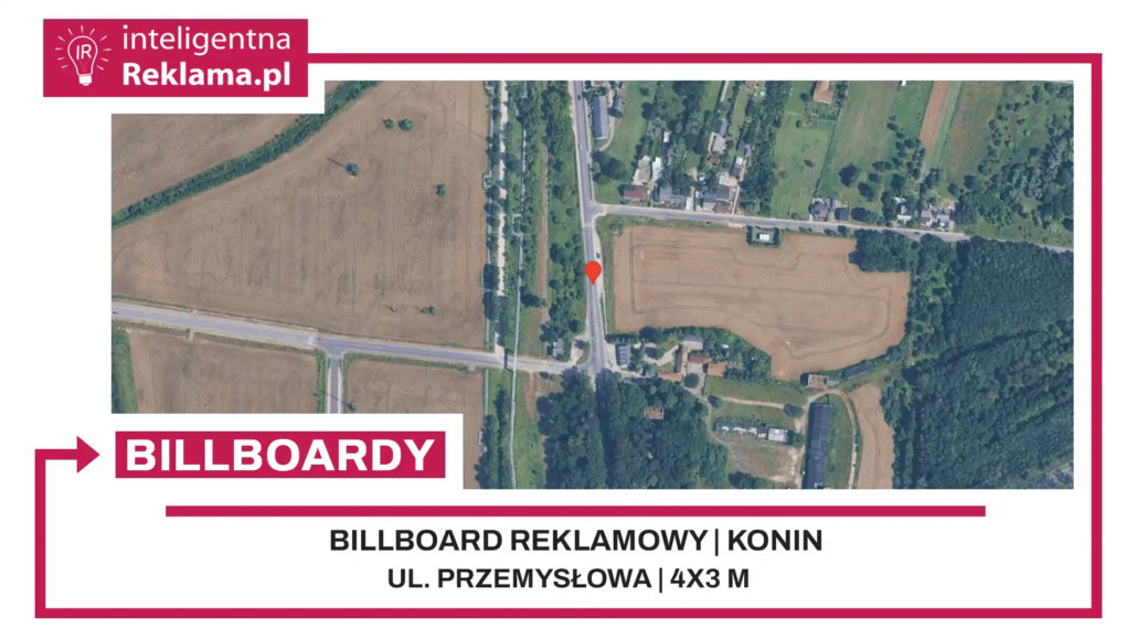 Lokalizacja reklamowa w Konin przy ul. Przemysłowa - powierzchnia 12 m²