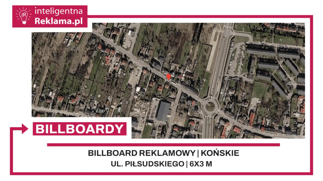 Lokalizacja reklamowa w Końskie przy ul. ul. Piłsudskiego - powierzchnia 18 m²