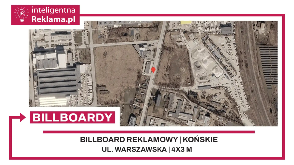 Lokalizacja reklamowa w Końskie przy ul. Warszawska - powierzchnia 12 m²