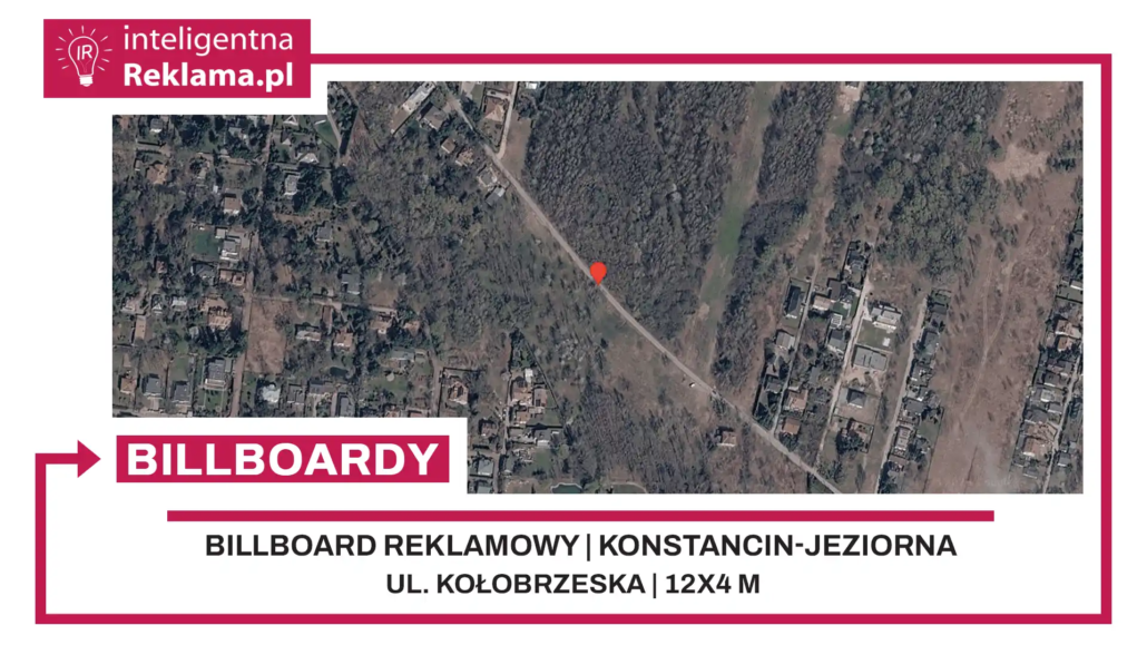 Lokalizacja reklamowa w Konstancin-Jeziorna przy ul. Kołobrzeska - powierzchnia 48 m²