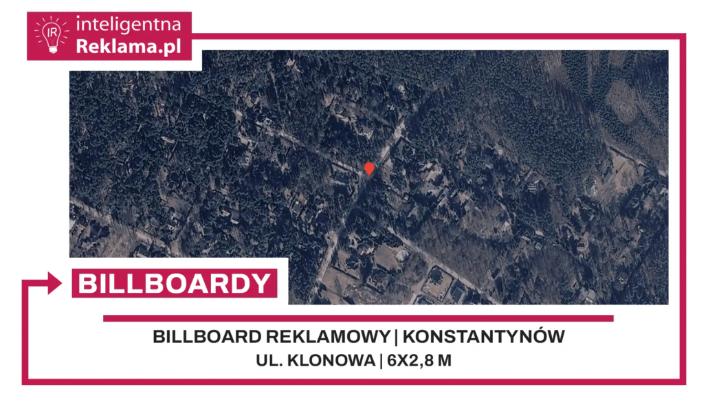 Lokalizacja reklamowa w Konstantynów Łódzki przy ul. Klonowa - powierzchnia 16,8 m²