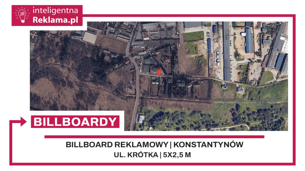 Lokalizacja reklamowa w Konstantynów Łódzki przy ul. Krótka - powierzchnia 12,5 m²