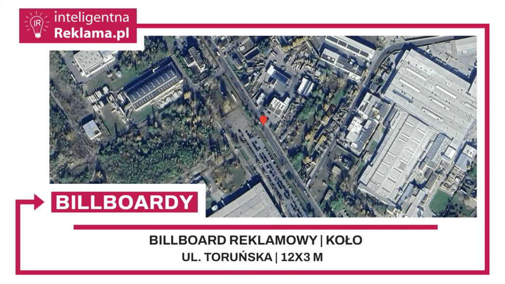 Lokalizacja reklamowa w Koło przy ul. ul. Toruńska - powierzchnia 36 m²