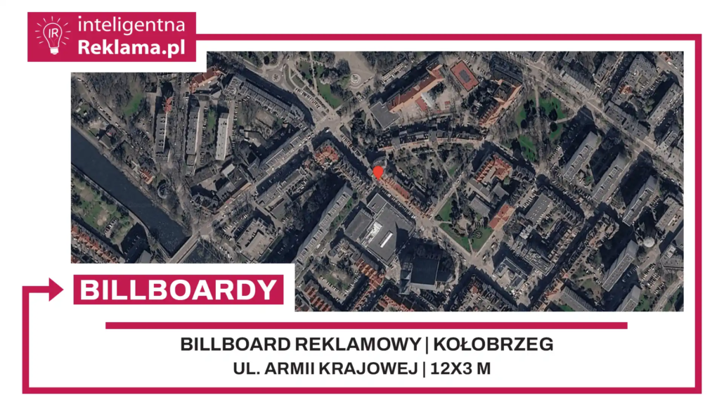Lokalizacja reklamowa w Kołobrzeg przy ul. Armii Krajowej - powierzchnia 36 m²