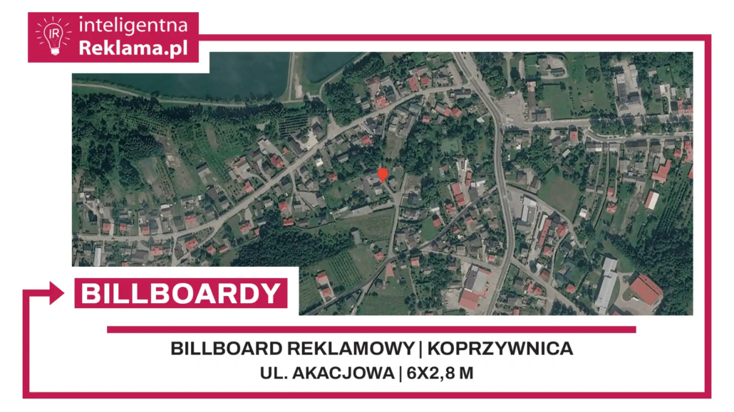 Lokalizacja reklamowa w Koprzywnica przy ul. Akacjowa - powierzchnia 16,8 m²