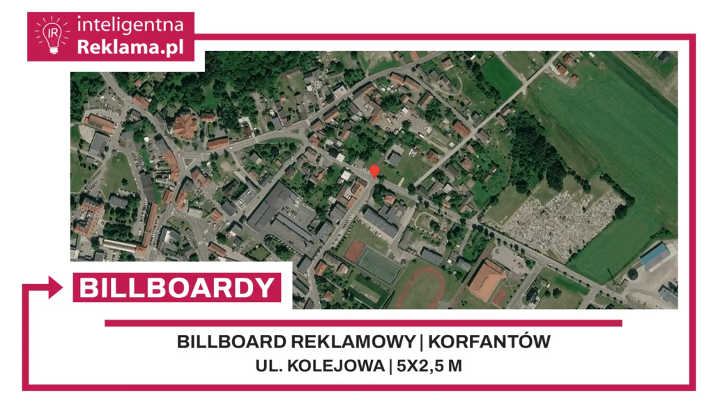 Lokalizacja reklamowa w Korfantów przy ul. Kolejowa - powierzchnia 12,5 m²