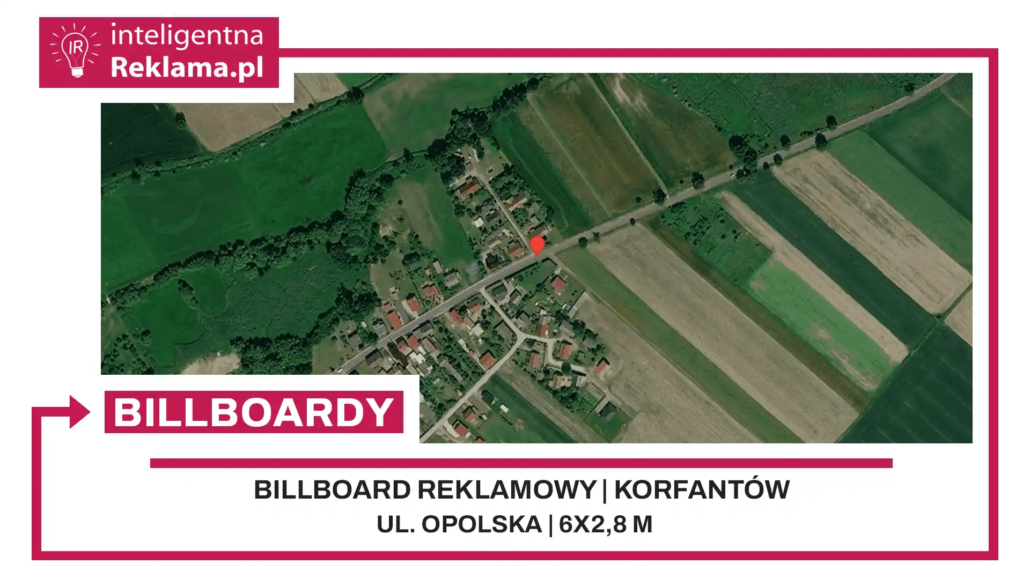 Lokalizacja reklamowa w Korfantów przy ul. Opolska - powierzchnia 16,8 m²