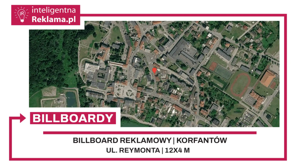 Lokalizacja reklamowa w Korfantów przy ul. Reymonta - powierzchnia 48 m²