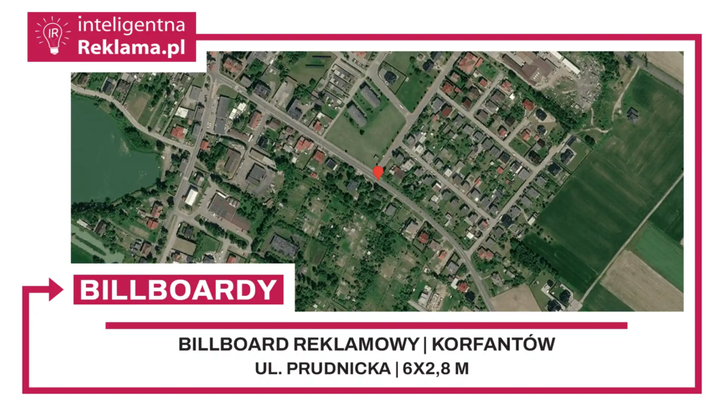 Lokalizacja reklamowa w Korfantów przy ul. ul. Prudnicka - powierzchnia 16,8 m²