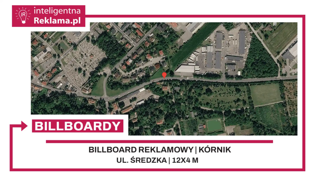 Lokalizacja reklamowa w Kórnik przy ul. Średzka - powierzchnia 48 m²