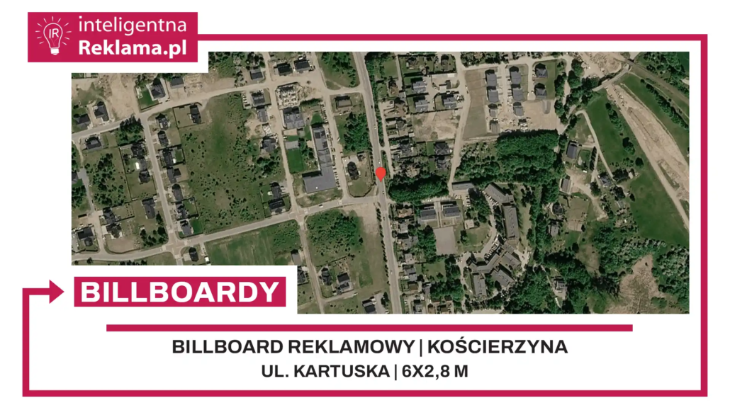Lokalizacja reklamowa w Kościerzyna przy ul. ul. Kartuska - powierzchnia 16,8 m²