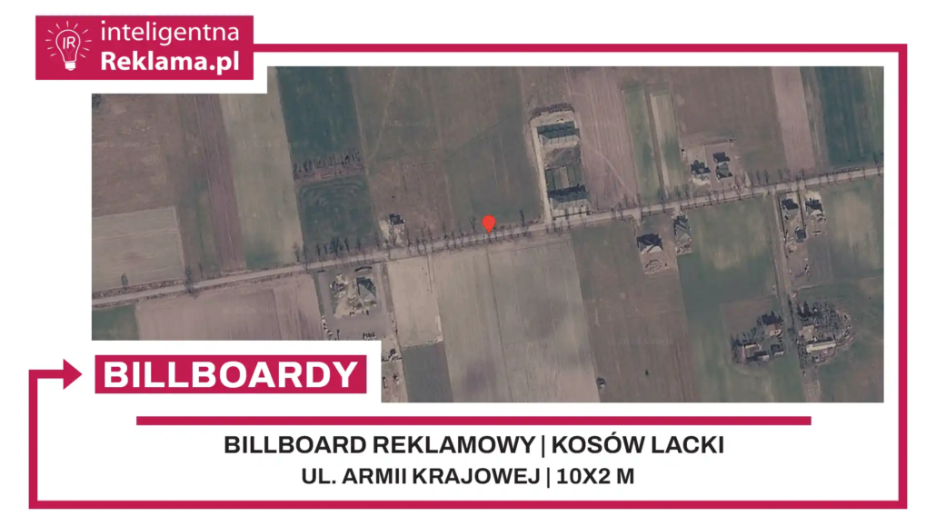 Lokalizacja reklamowa w Kosów Lacki przy ul. Armii Krajowej - powierzchnia 20 m²