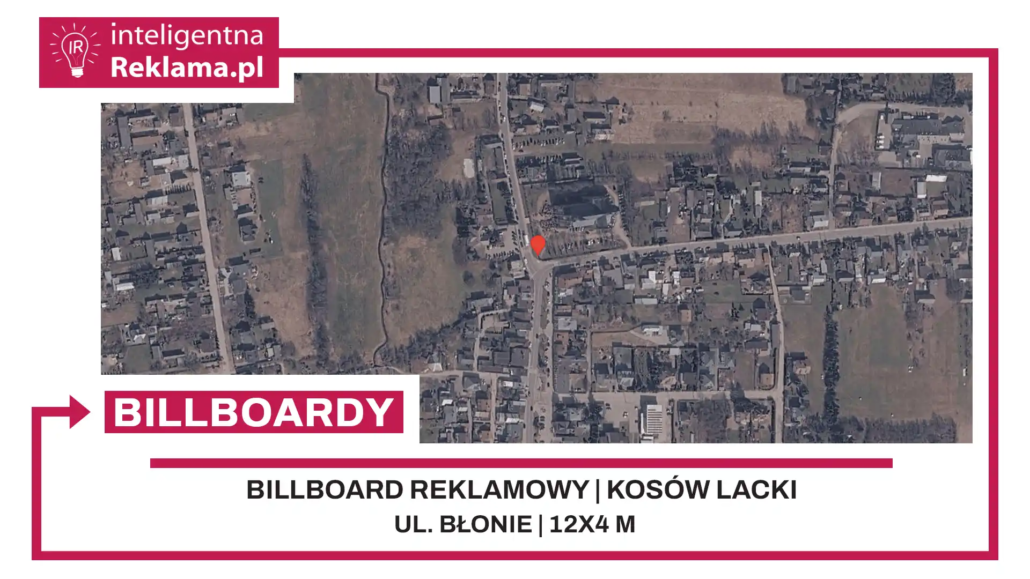 Lokalizacja reklamowa w Kosów Lacki przy ul. Błonie - powierzchnia 48 m²