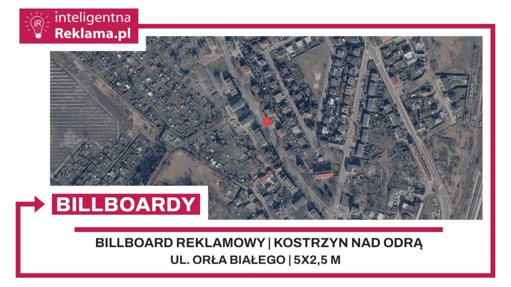 Lokalizacja reklamowa w Kostrzyn nad Odrą przy ul. Orła Białego - powierzchnia 12,5 m²