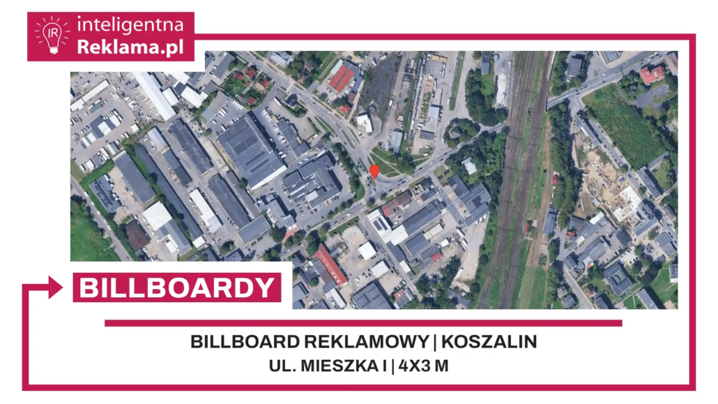 Lokalizacja reklamowa w Koszalin przy ul. Mieszka I - powierzchnia 12 m²