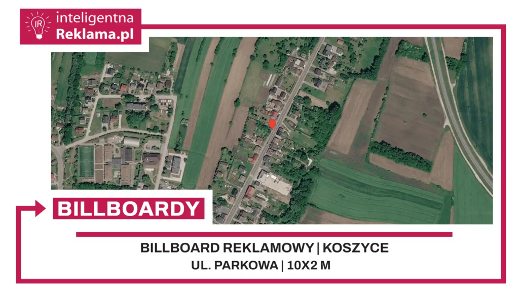 Lokalizacja reklamowa w Koszyce przy ul. Parkowa - powierzchnia 20 m²