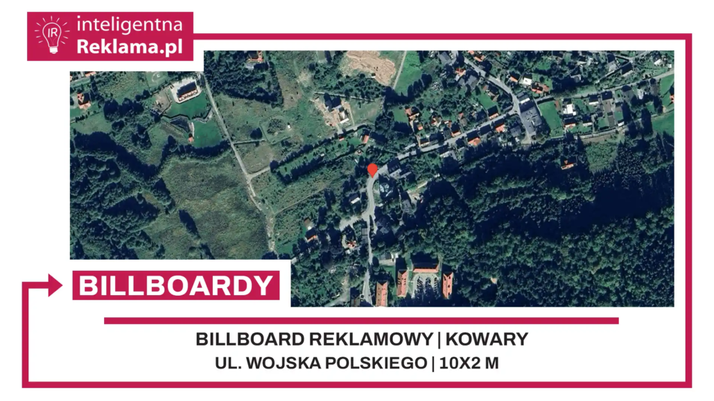 Lokalizacja reklamowa w Kowary przy ul. Wojska Polskiego - powierzchnia 20 m²