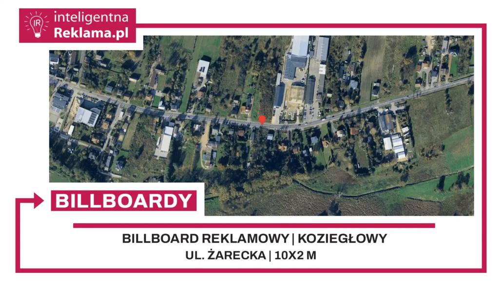 Lokalizacja reklamowa w Koziegłowy przy ul. ul. Żarecka - powierzchnia 20 m²