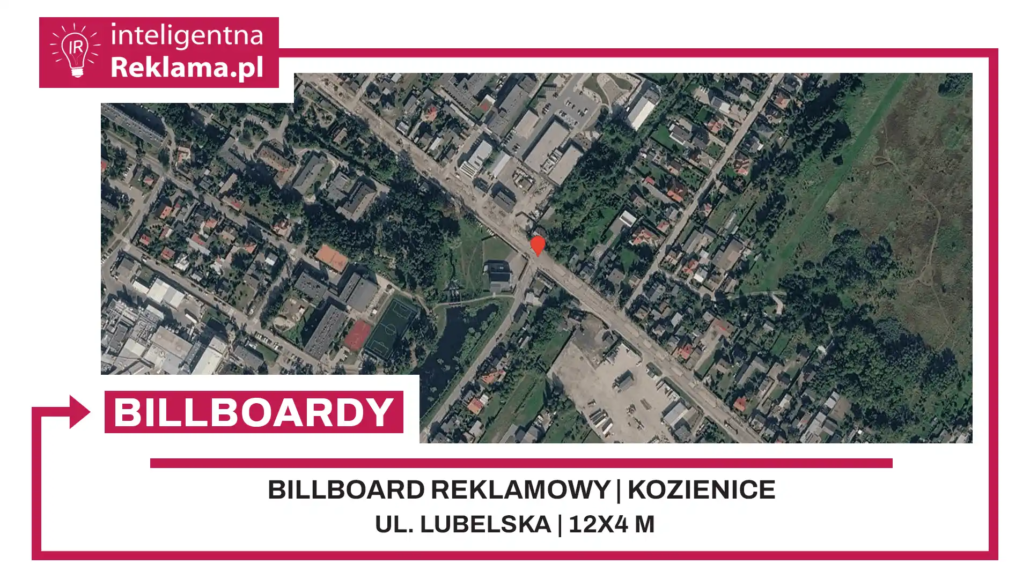 Lokalizacja reklamowa w Kozienice przy ul. Lubelska - powierzchnia 48 m²
