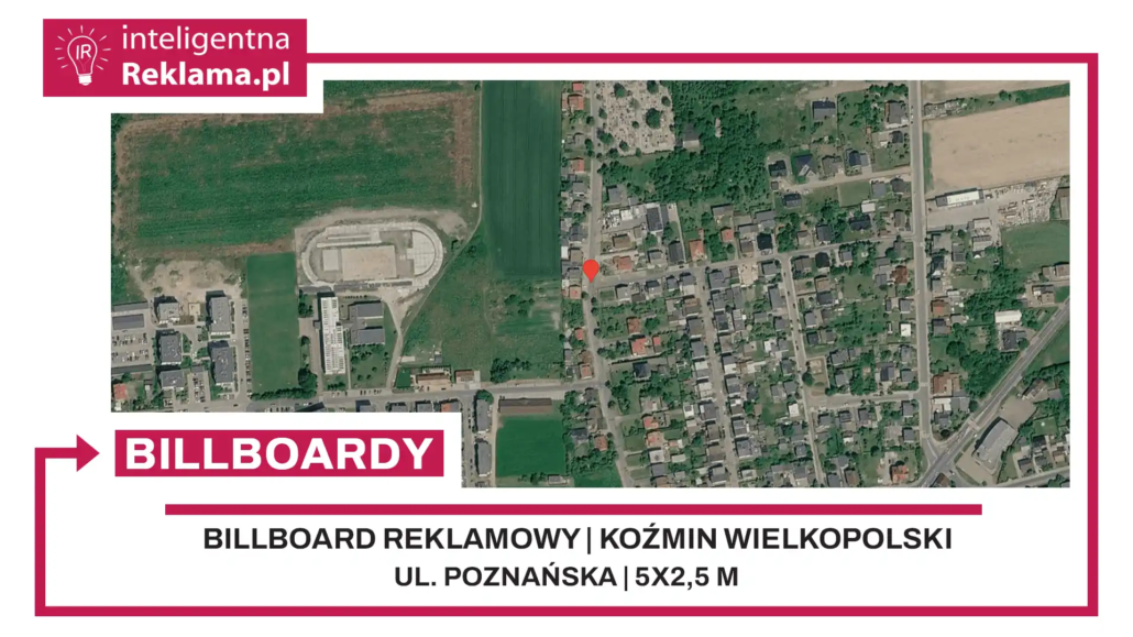 Lokalizacja reklamowa w Koźmin Wielkopolski przy ul. Poznańska - powierzchnia 12,5 m²