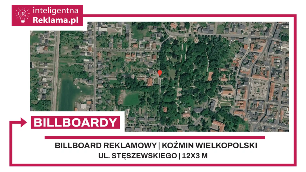 Lokalizacja reklamowa w Koźmin Wielkopolski przy ul. Stęszewskiego - powierzchnia 36 m²
