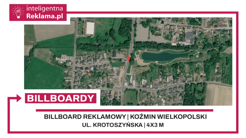 Lokalizacja reklamowa w Koźmin Wielkopolski przy ul. ul. Krotoszyńska - powierzchnia 12 m²