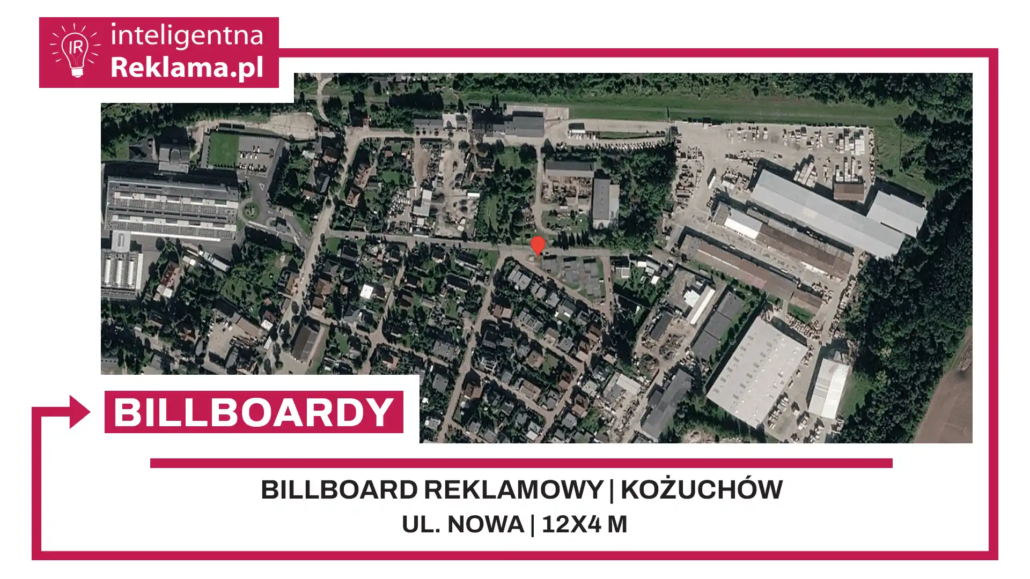 Lokalizacja reklamowa w Kożuchów przy ul. Nowa - powierzchnia 48 m²