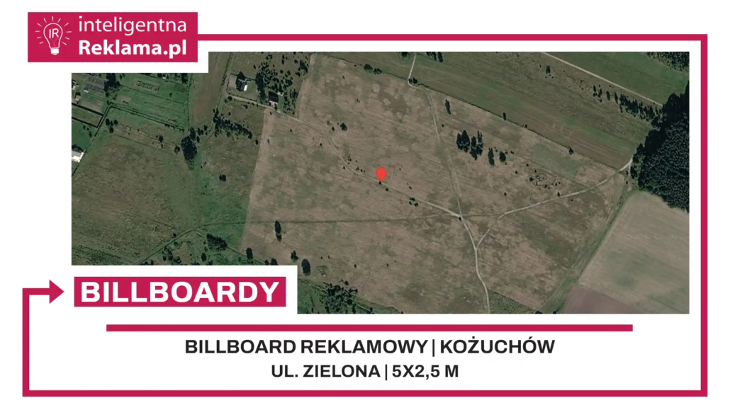 Lokalizacja reklamowa w Kożuchów przy ul. Zielona - powierzchnia 12,5 m²