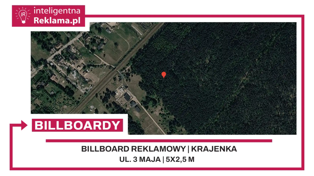 Lokalizacja reklamowa w Krajenka przy ul. 3 maja - powierzchnia 12,5 m²