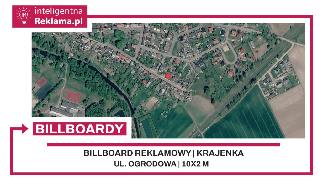 Lokalizacja reklamowa w Krajenka przy ul. Ogrodowa - powierzchnia 20 m²