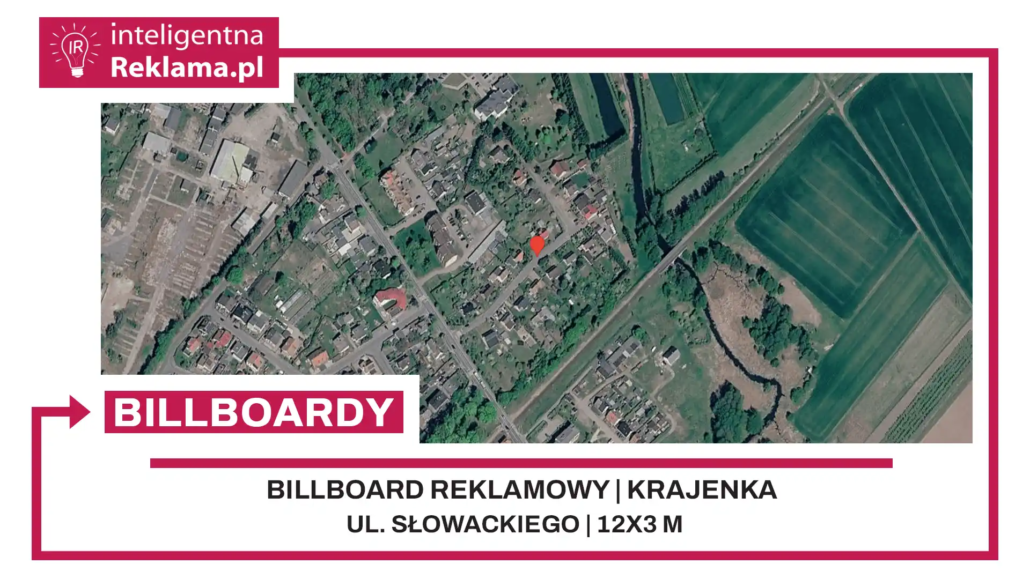 Lokalizacja reklamowa w Krajenka przy ul. Słowackiego - powierzchnia 36 m²