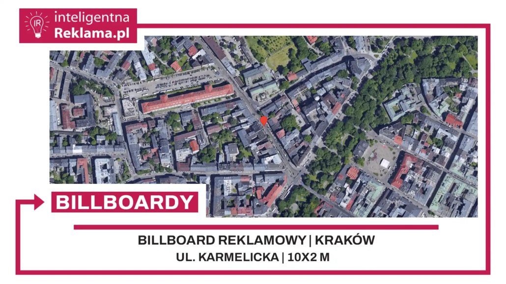 Lokalizacja reklamowa w Kraków przy ul. Karmelicka - powierzchnia 20 m²