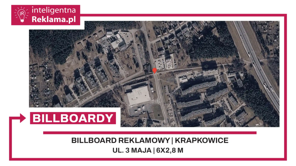 Lokalizacja reklamowa w Krapkowice przy ul. 3 maja - powierzchnia 16,8 m²