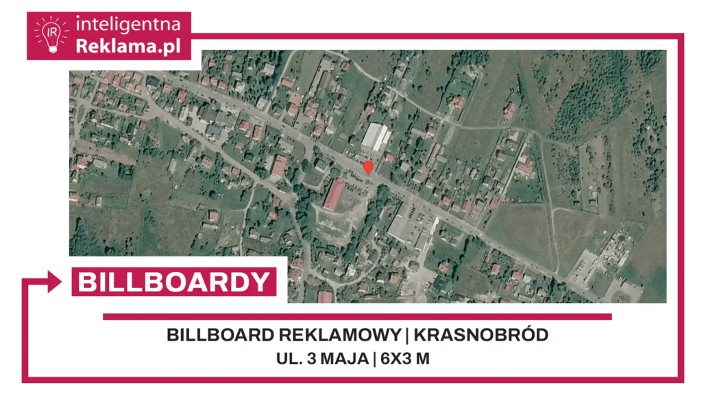 Lokalizacja reklamowa w Krasnobród przy ul. 3 maja - powierzchnia 18 m²