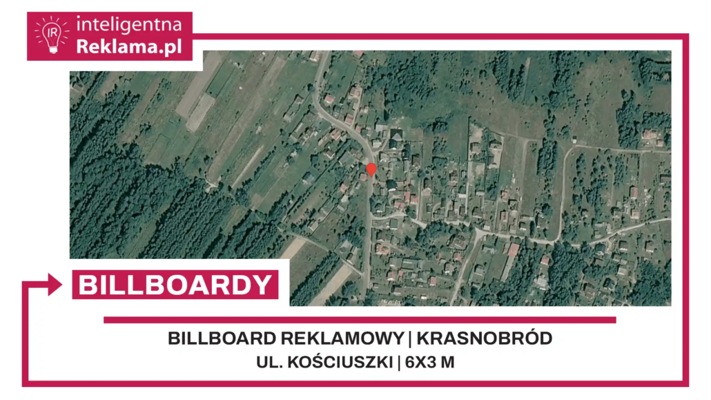 Lokalizacja reklamowa w Krasnobród przy ul. ul. Kościuszki - powierzchnia 18 m²