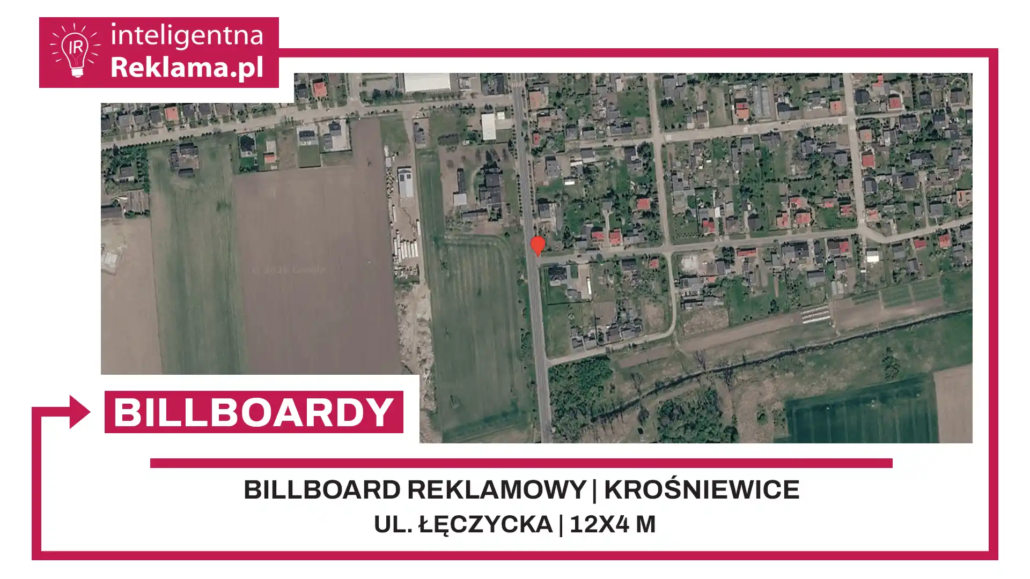 Lokalizacja reklamowa w Krośniewice przy ul. Łęczycka - powierzchnia 48 m²