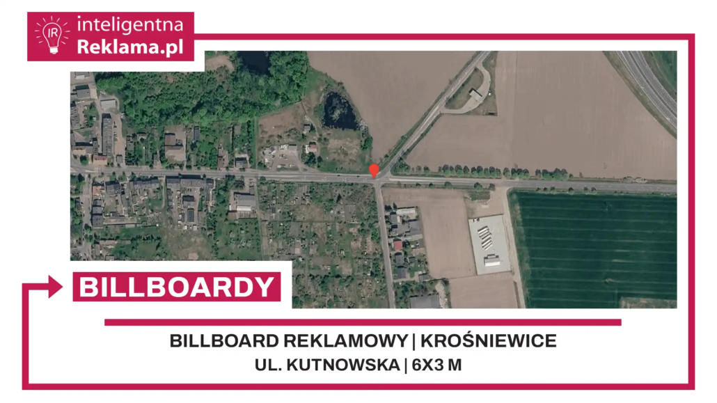 Lokalizacja reklamowa w Krośniewice przy ul. ul. Kutnowska - powierzchnia 18 m²