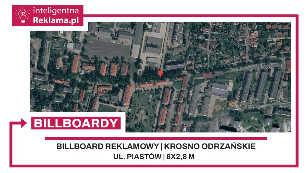 Lokalizacja reklamowa w Krosno Odrzańskie przy ul. Piastów - powierzchnia 16,8 m²