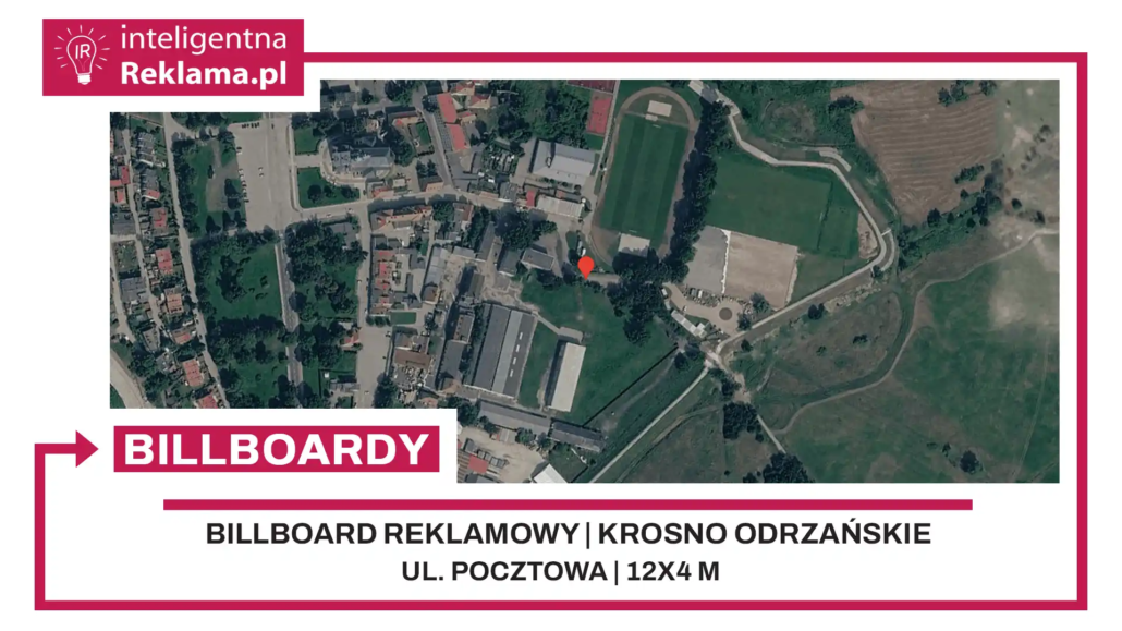 Lokalizacja reklamowa w Krosno Odrzańskie przy ul. Pocztowa - powierzchnia 48 m²