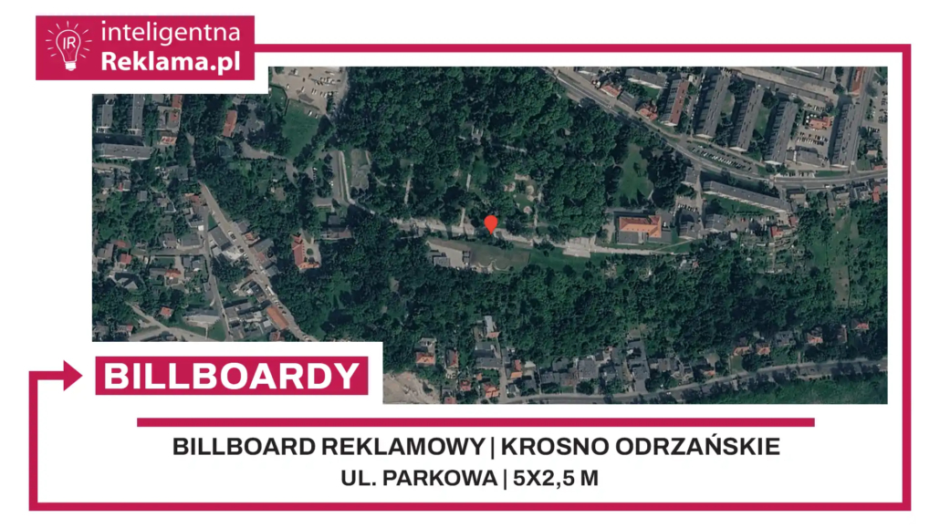 Lokalizacja reklamowa w Krosno Odrzańskie przy ul. ul. Parkowa - powierzchnia 12,5 m²