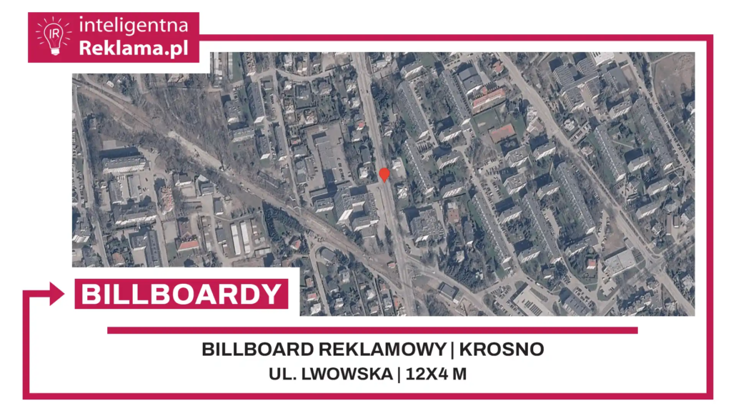 Lokalizacja reklamowa w Krosno przy ul. ul. Lwowska - powierzchnia 48 m²